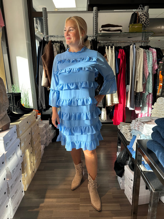 Frilla mekko Spring Sky