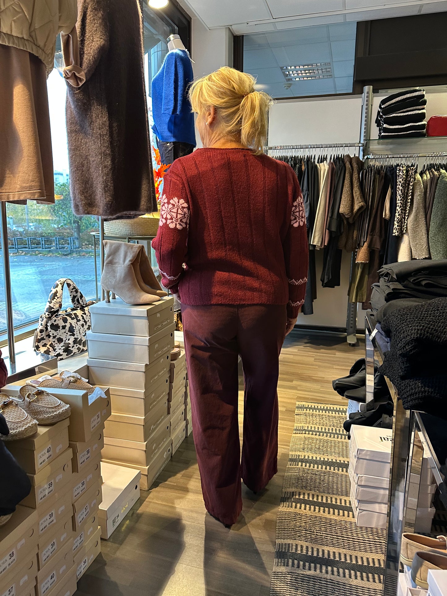 Onesize neulepusero viininpunainen