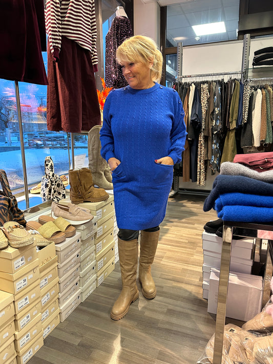 Neuletunika/mekko sininen