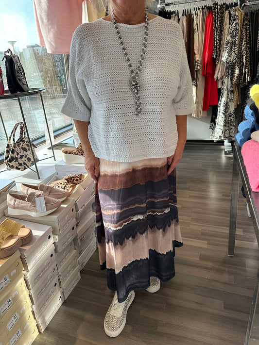 Neule Crochet valkoinen