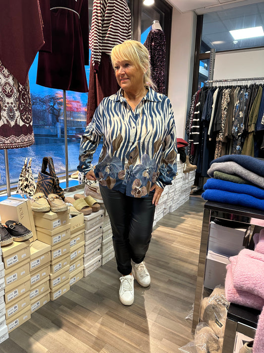 Viskoosipaitis sininen