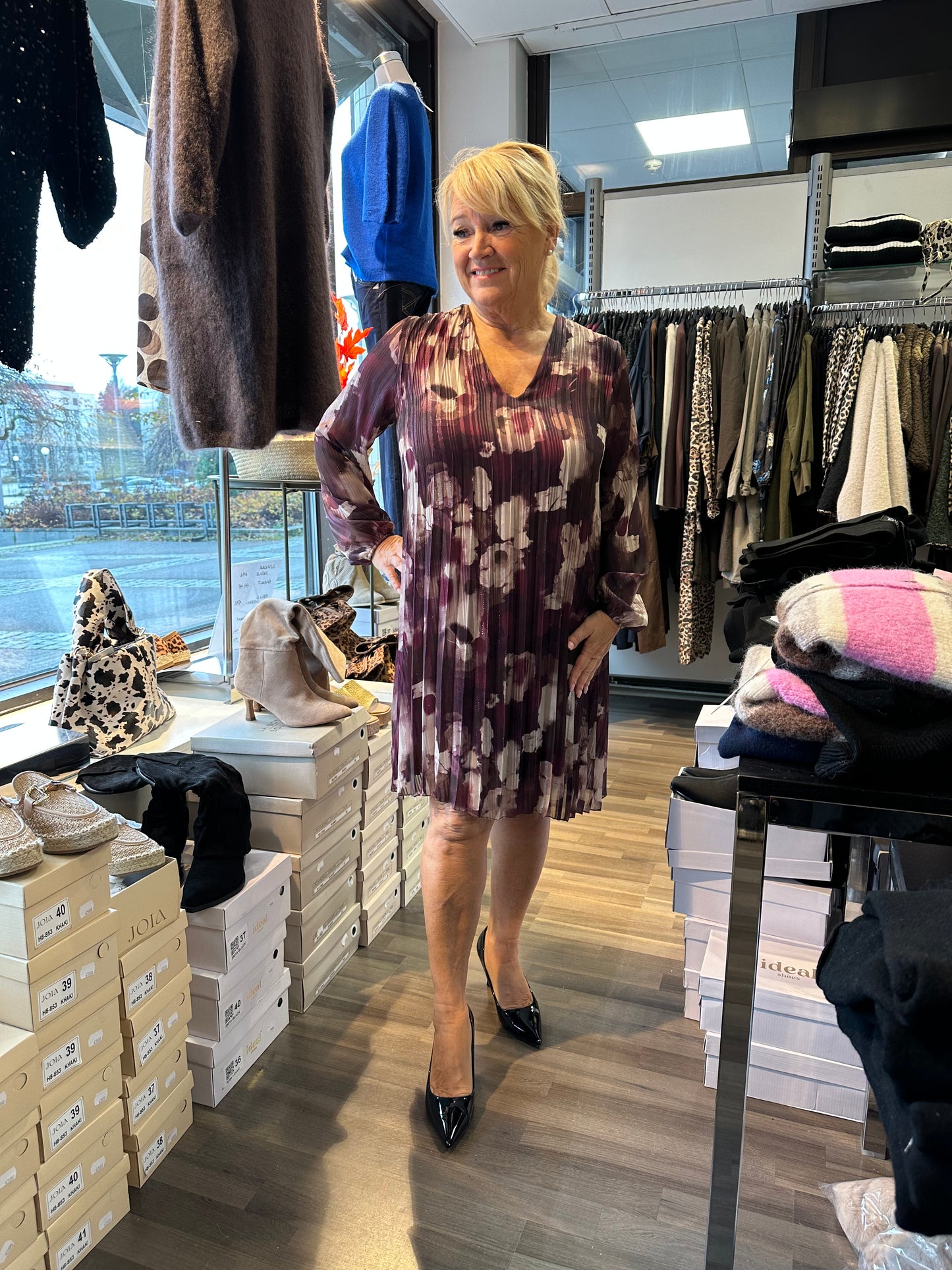 Sifonkitunika/mekko luumu