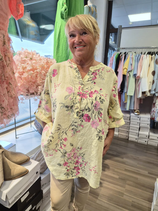 Plussize pellavapusero (4 väriä)