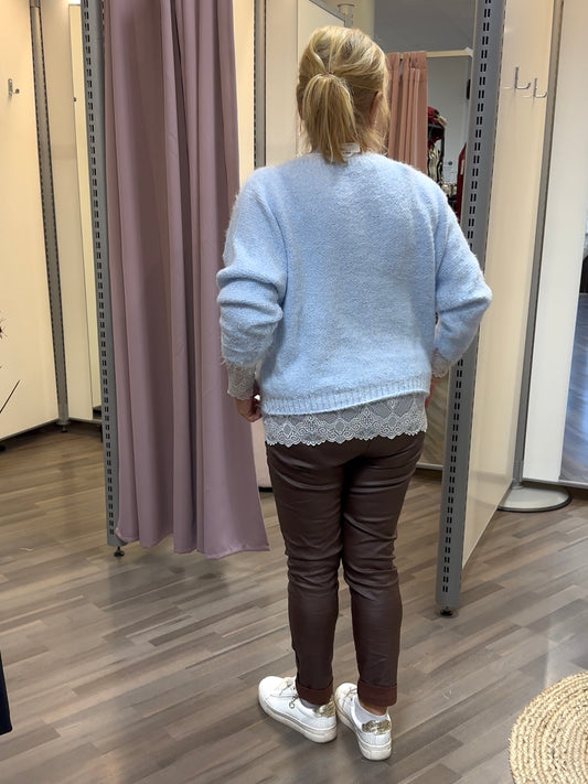 Pörröneule Anouk vaaleansininen