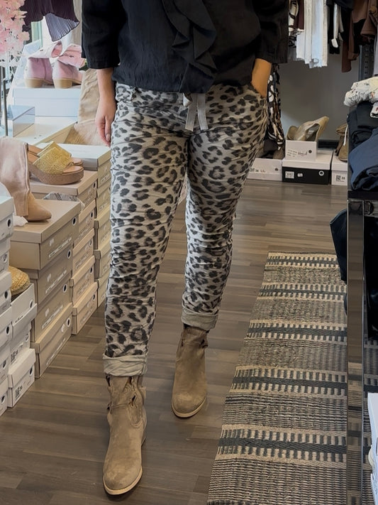 Leo stretch housu vaalea ruskea