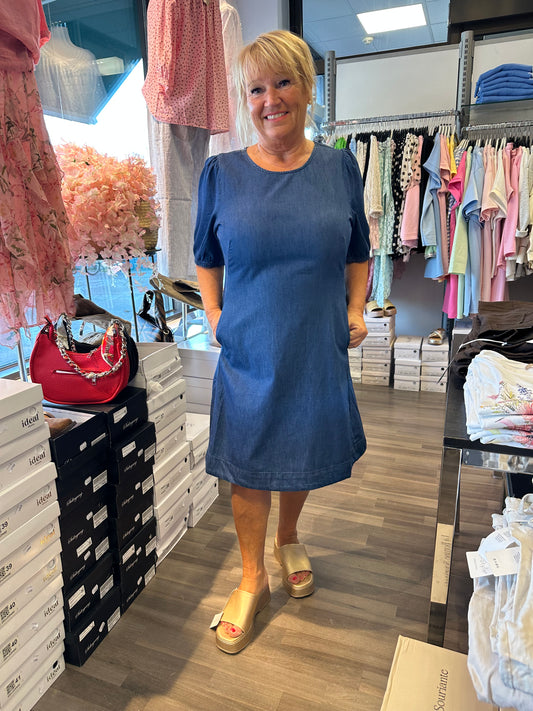 Lyhyt farkkumekko tumma sininen