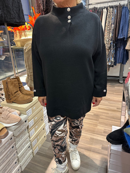 Neuletunika Diamond musta