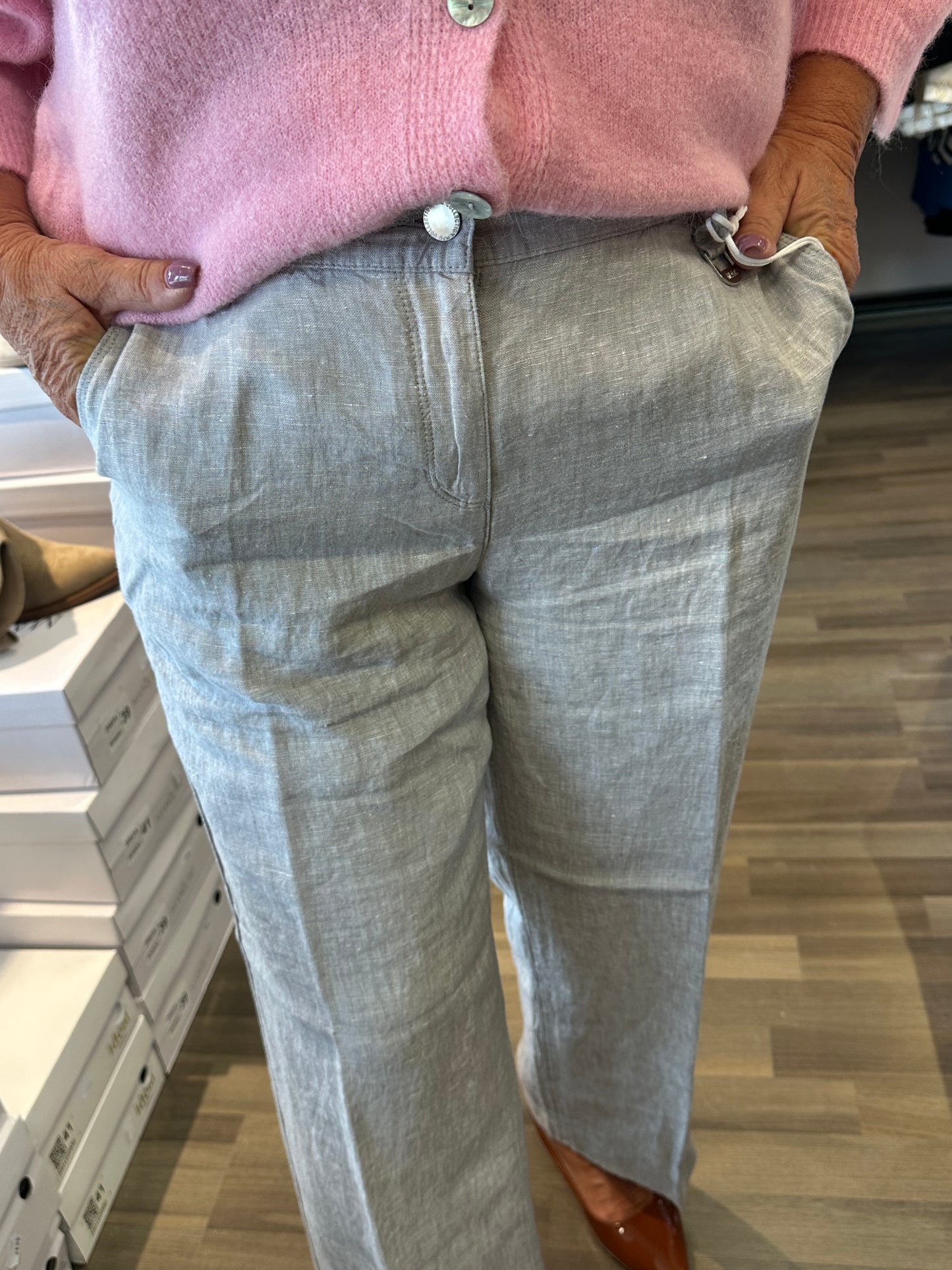 Pellava culotte Nora harmaa