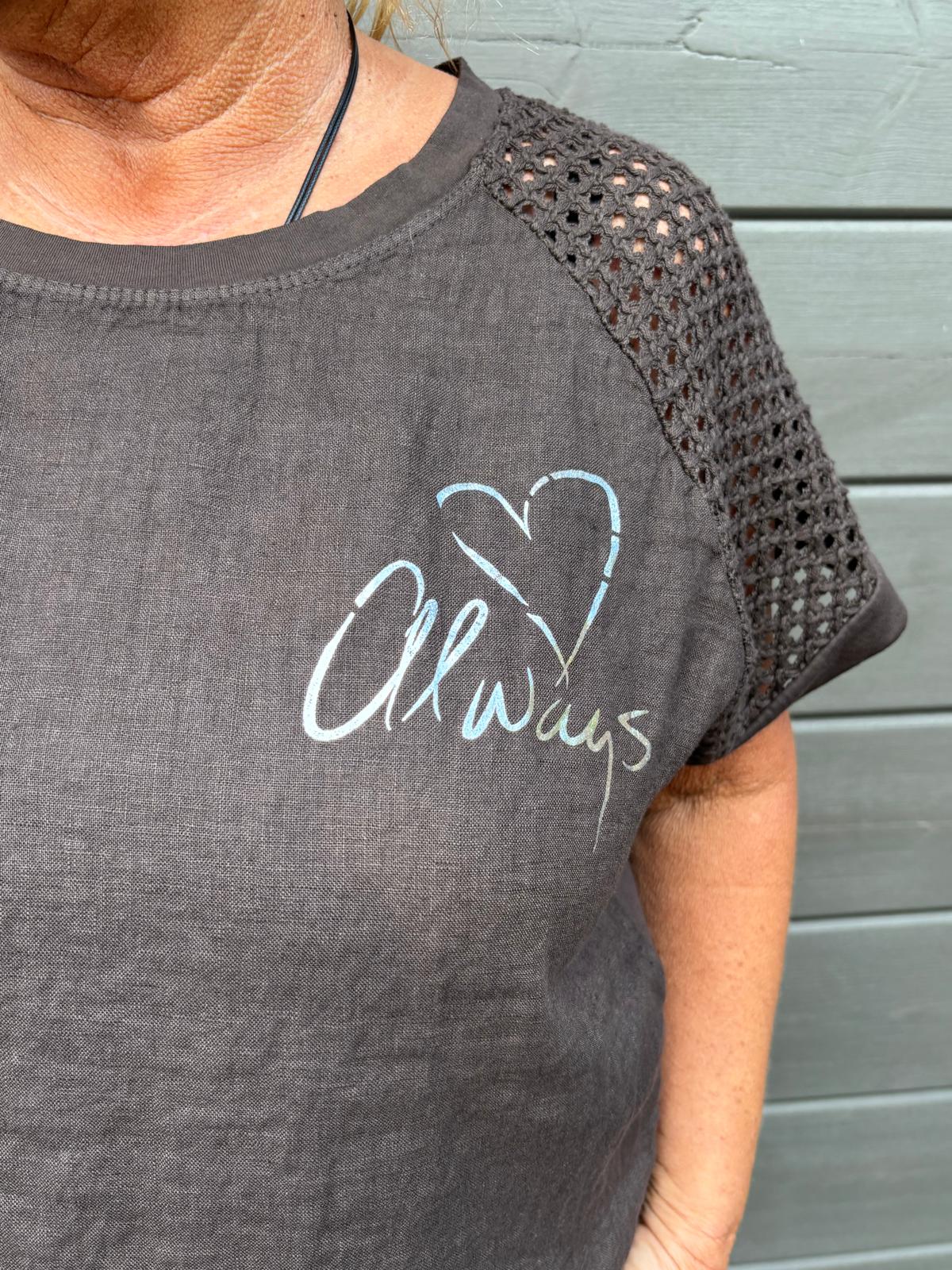 T-paita puuvilla-pellavaa (9 väriä)