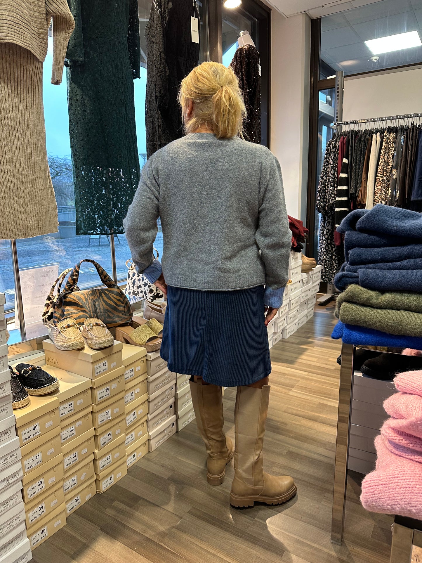 Vakosamettihame sininen