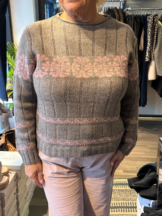 Onesize neulepusero roosa/beessi