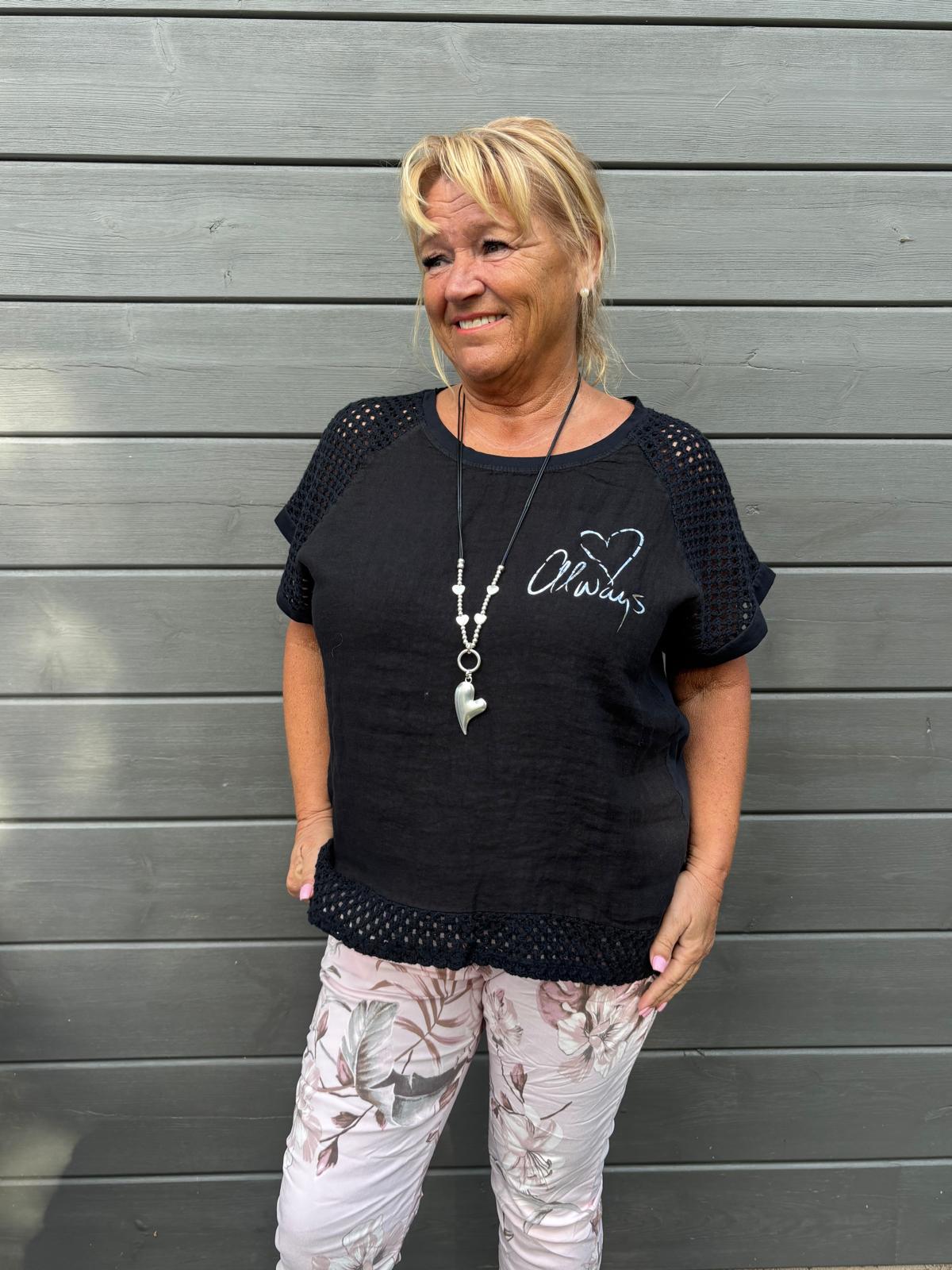 T-paita puuvilla-pellavaa (9 väriä)