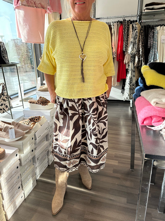 Neule Crochet keltainen