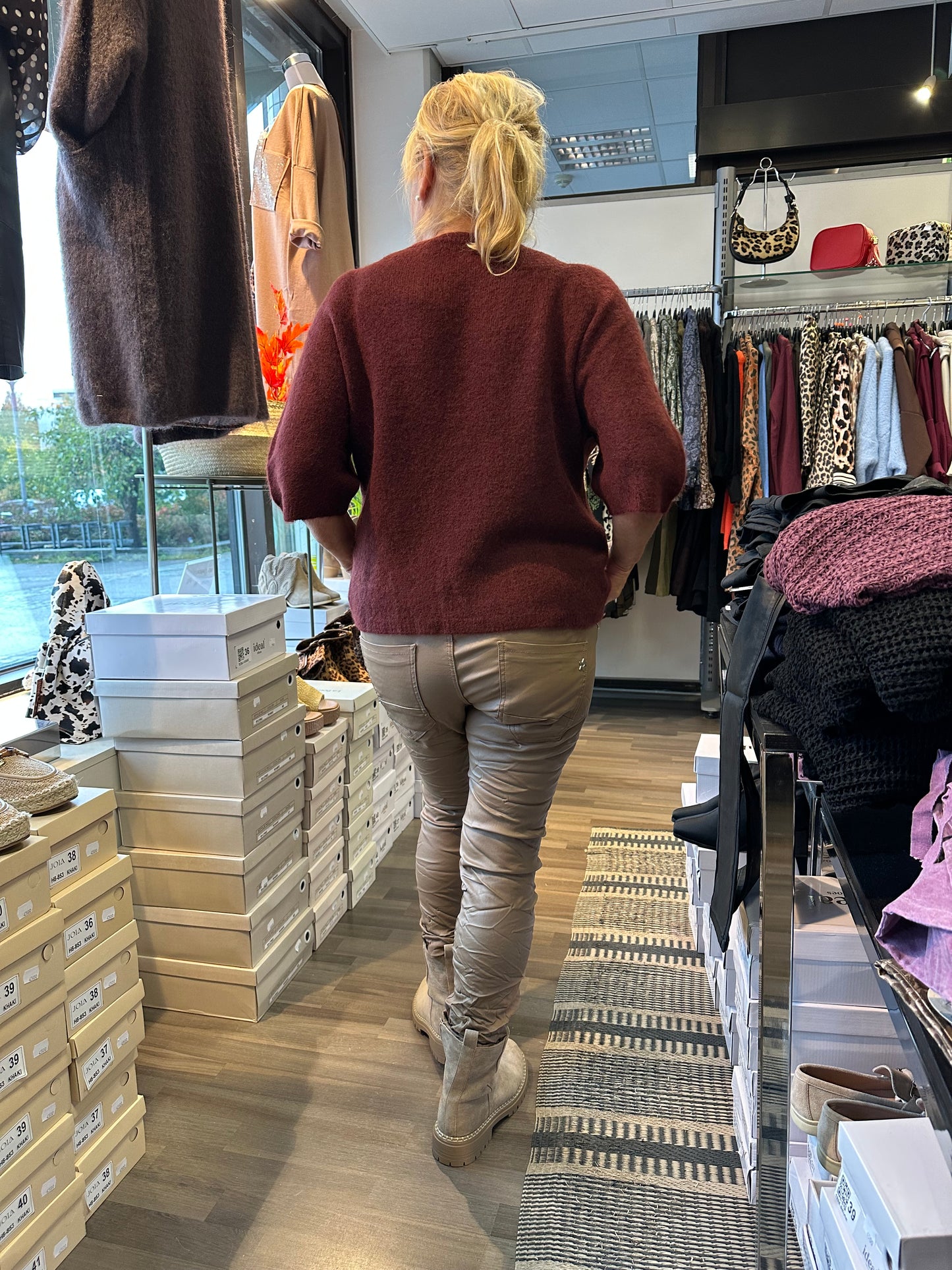 Keinonahkahousut camel