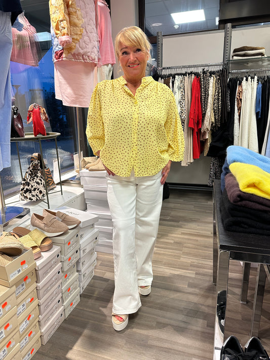 Pilkkukuosinen viskoosipusero (2 väriä)