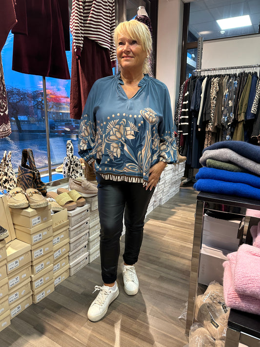 Viskoosipusero Octavia sininen