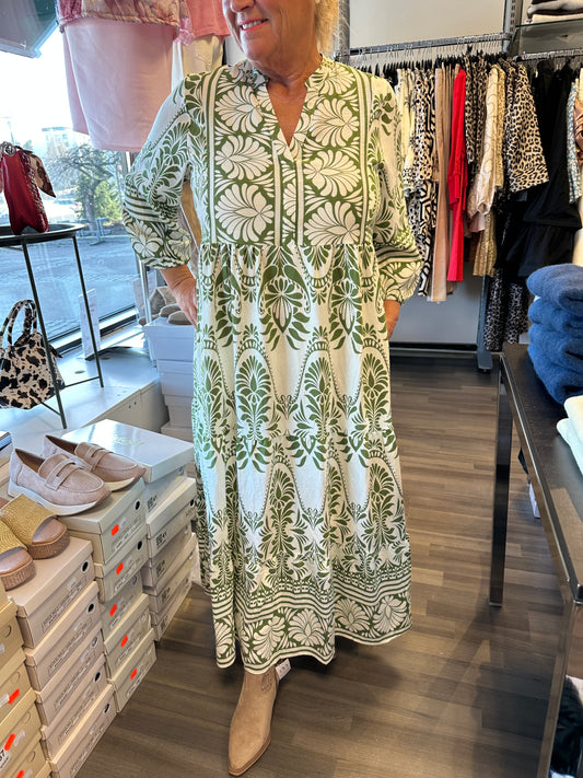 Maksimekko Noir Blossom vihreä