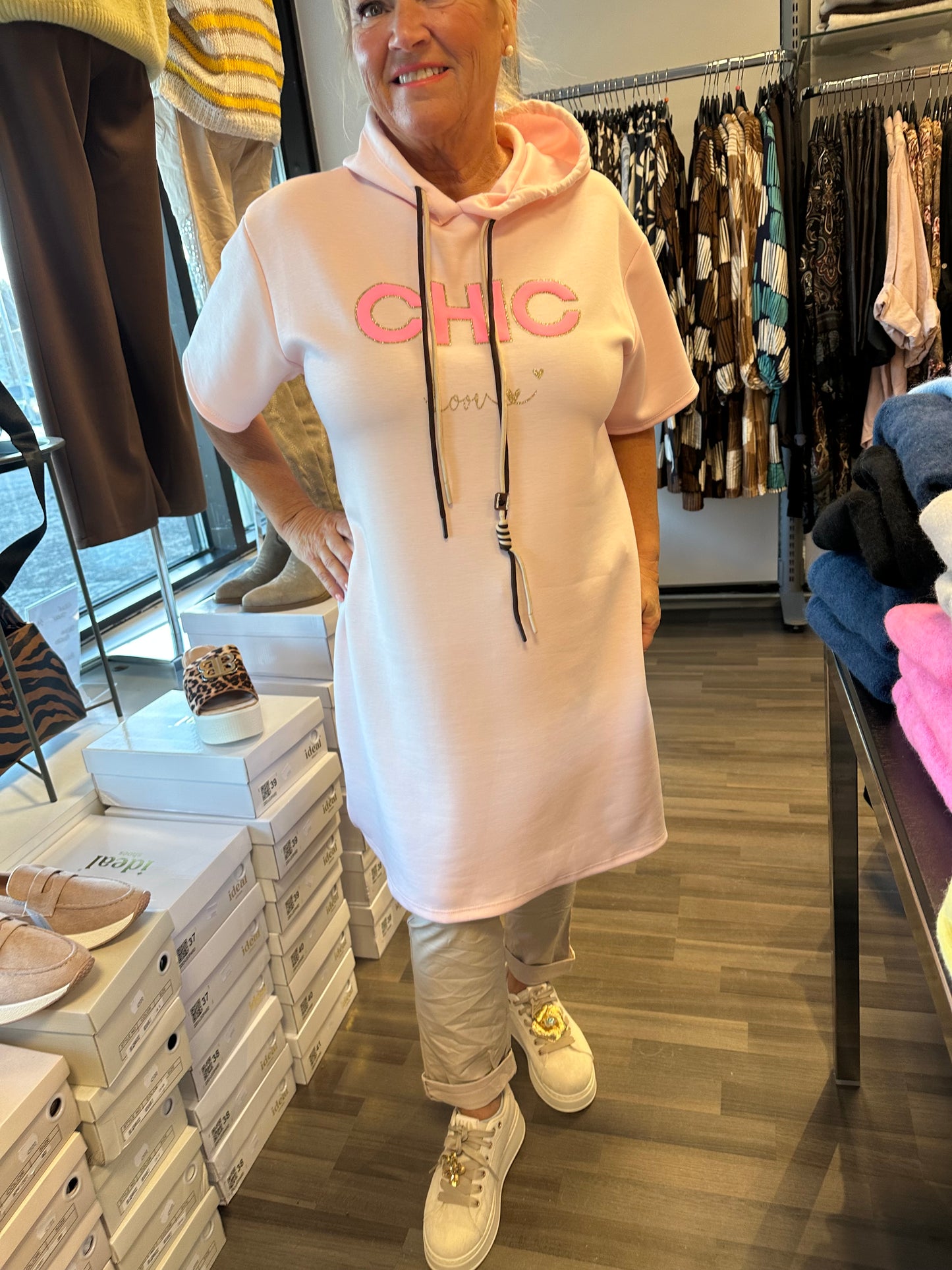 Huppari tunika/mekko Chic roosa