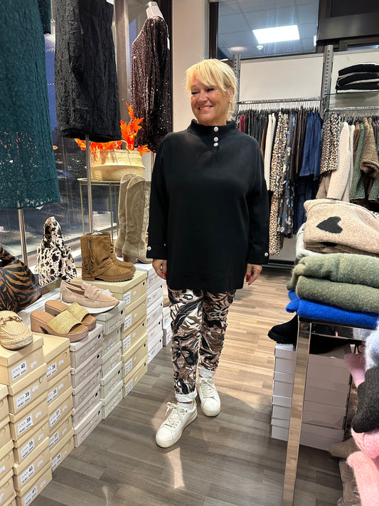 Neuletunika Diamond musta