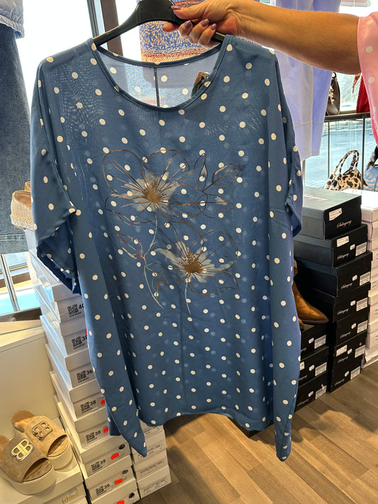 Plussize pilkullinen tunika (5 väriä)