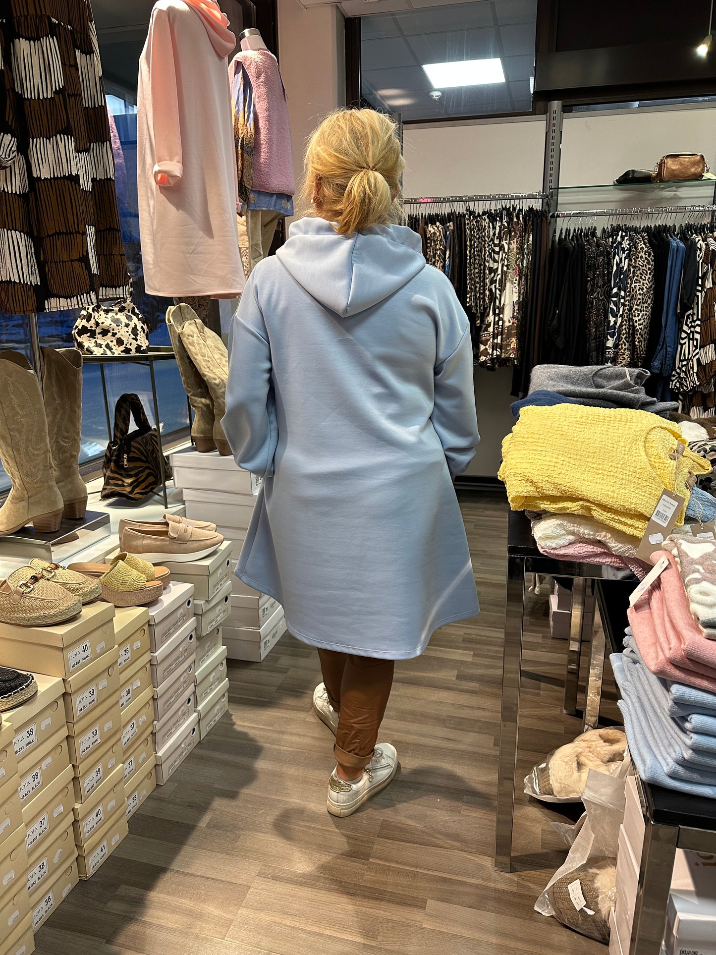 Collegetunika/mekko LA vaaleansininen