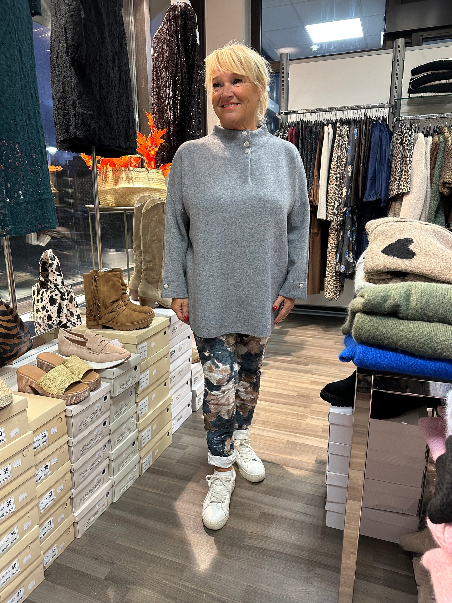 Neuletunika Diamond harmaa