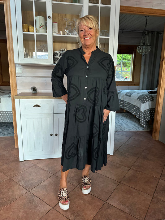 Midimittainen puuvillamekko