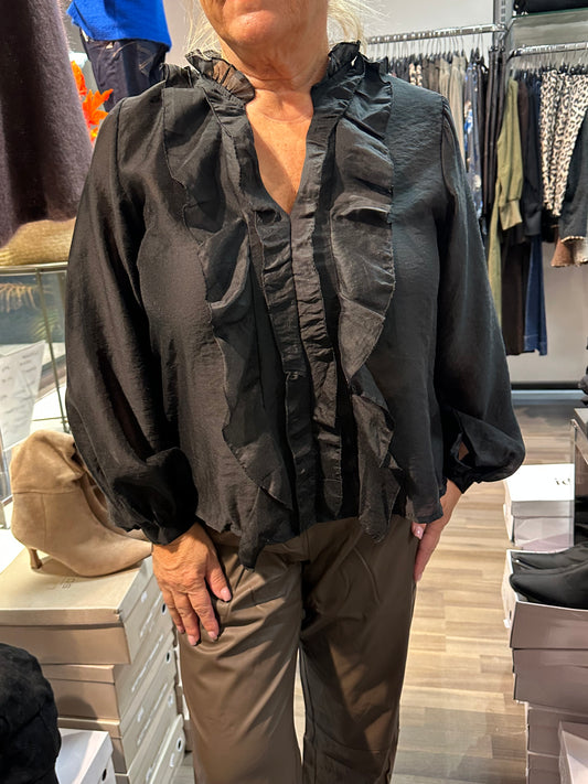 Röyhelöpusero musta