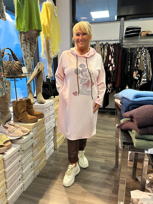 Mikki hupparimekko roosa