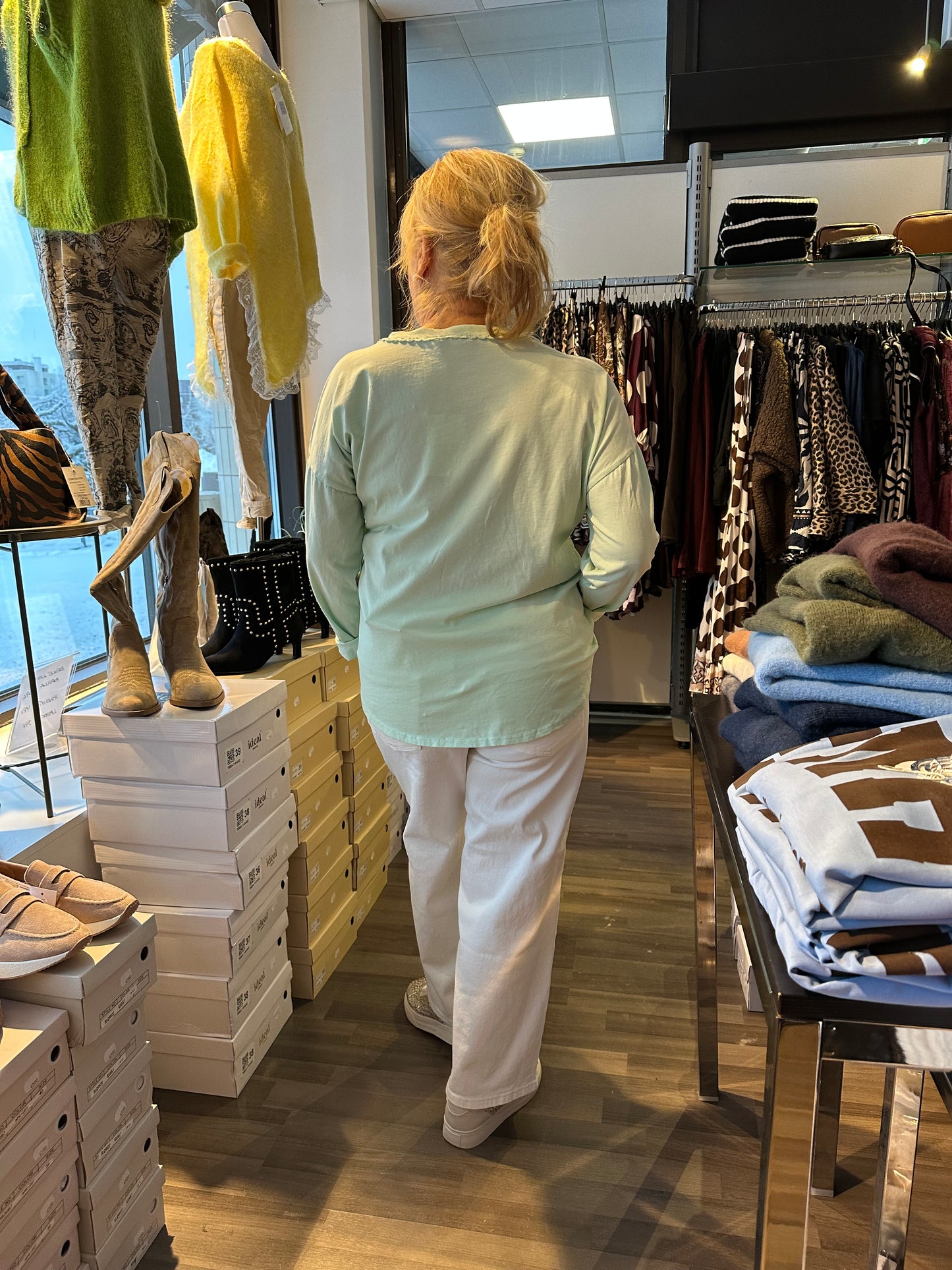 Trikoopusero La Vie pistaasi