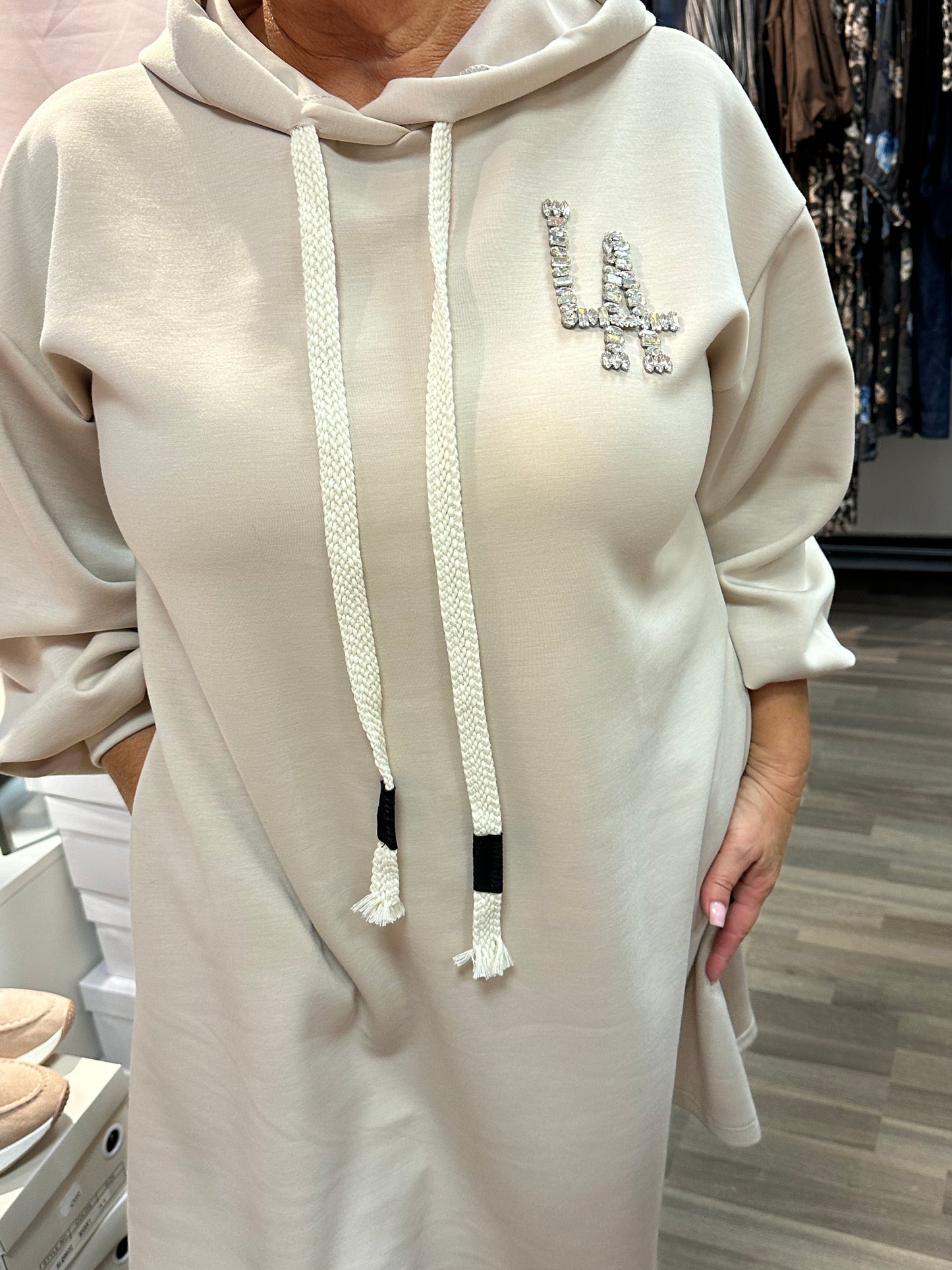 Collegetunika/mekko LA beige