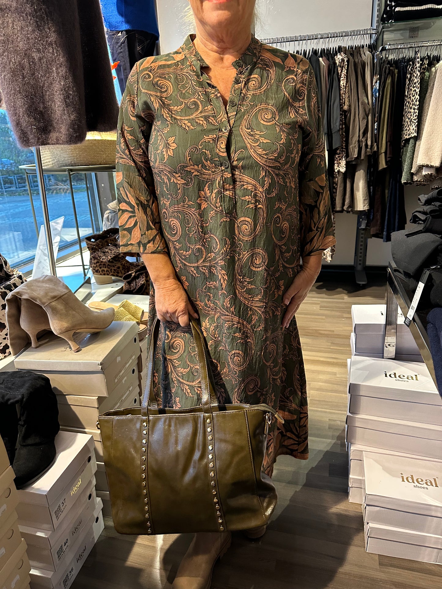 Keinonahkalaukku vihreä