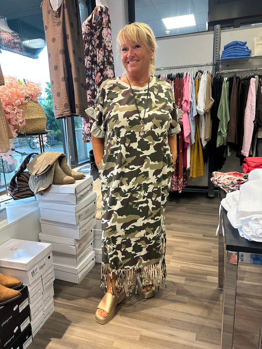 Trikoomekko hapsuhelmalla Camo