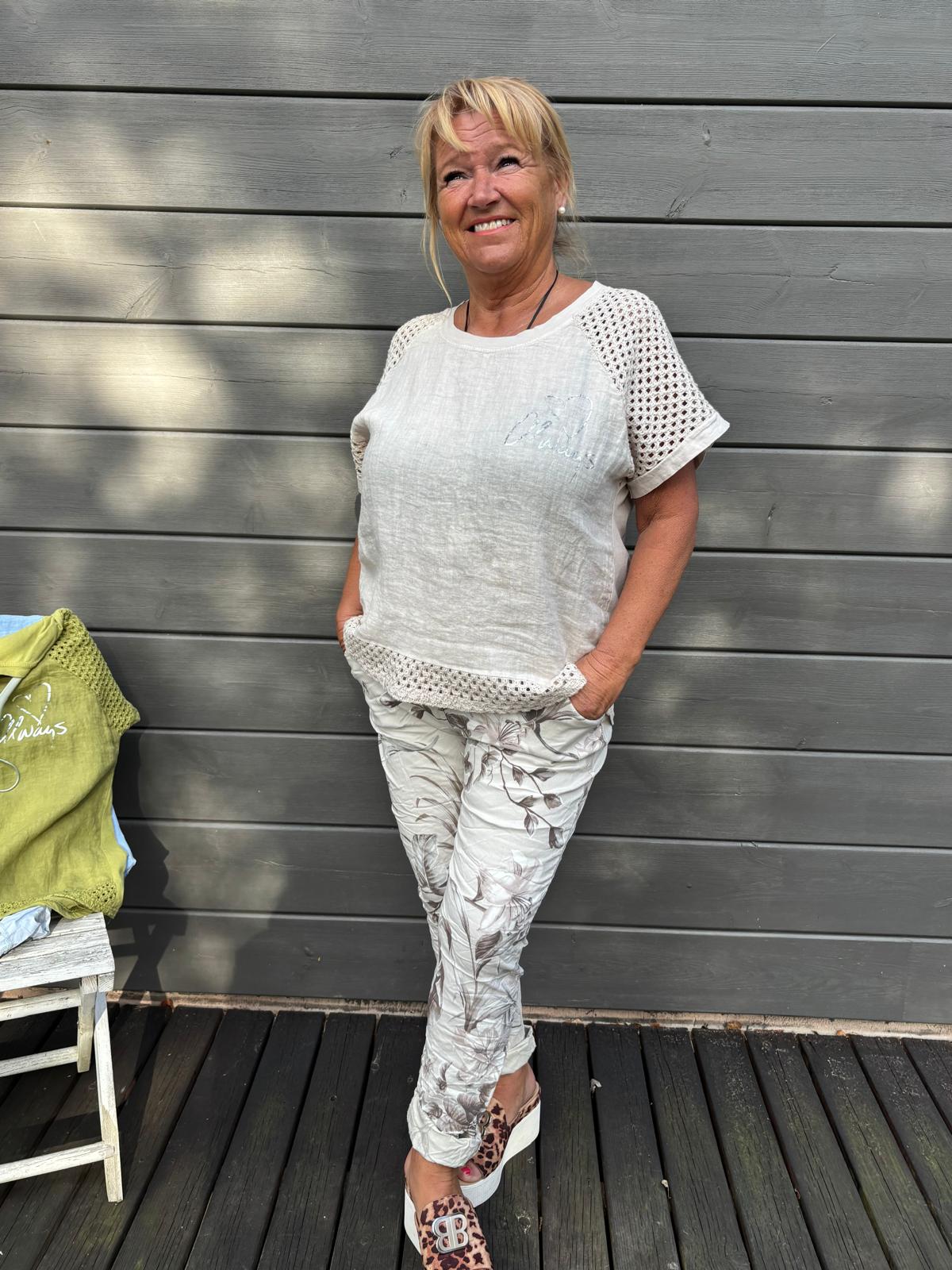 T-paita puuvilla-pellavaa (9 väriä)