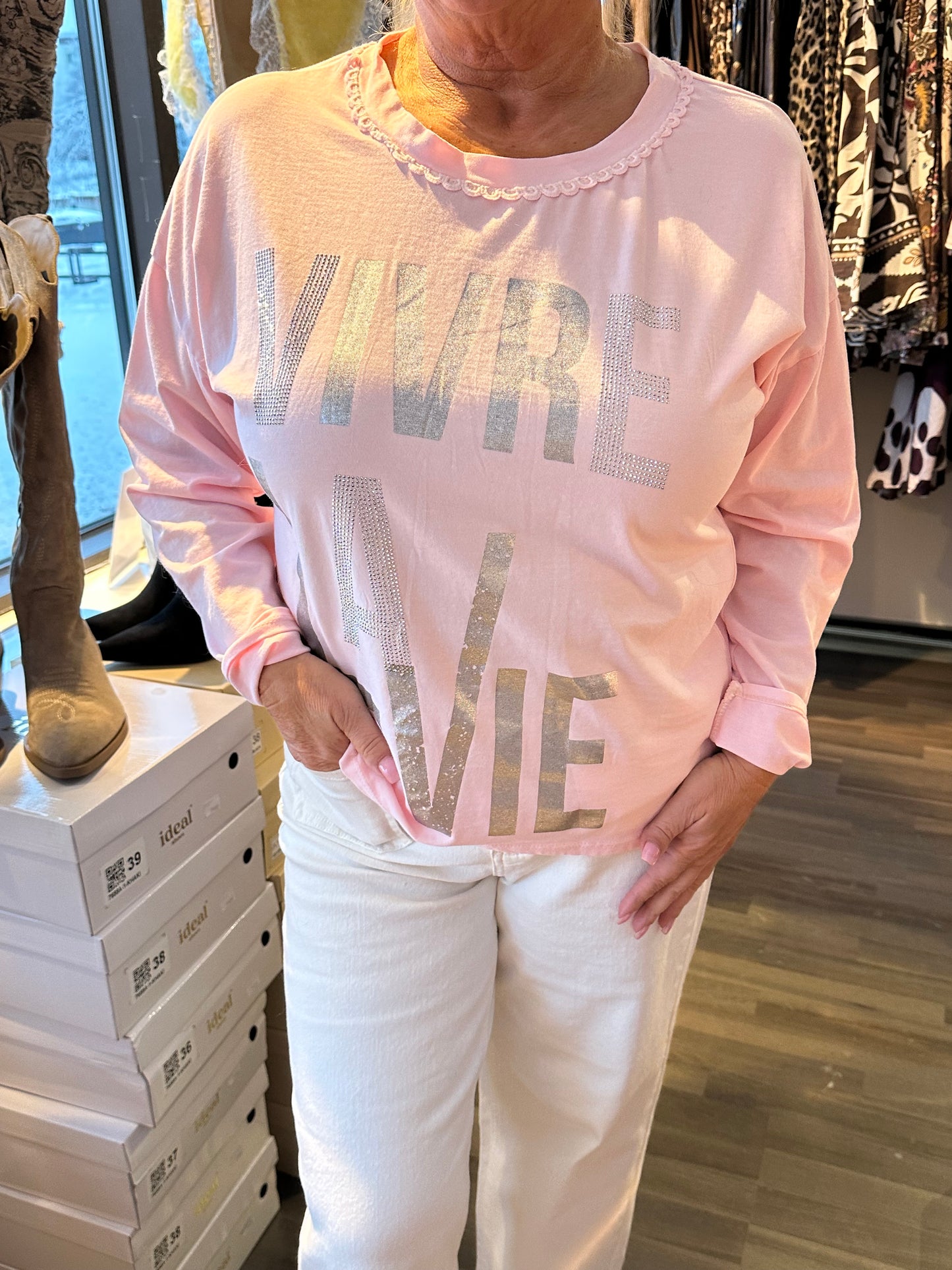 Trikoopusero La Vie roosa