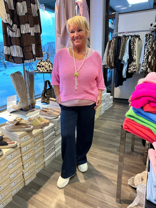 One size neule pinkki