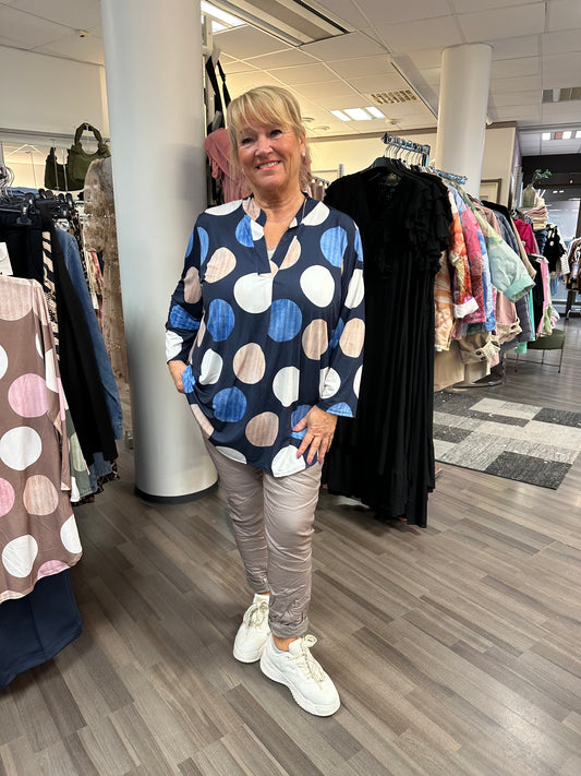 Super joustava tunika sininen