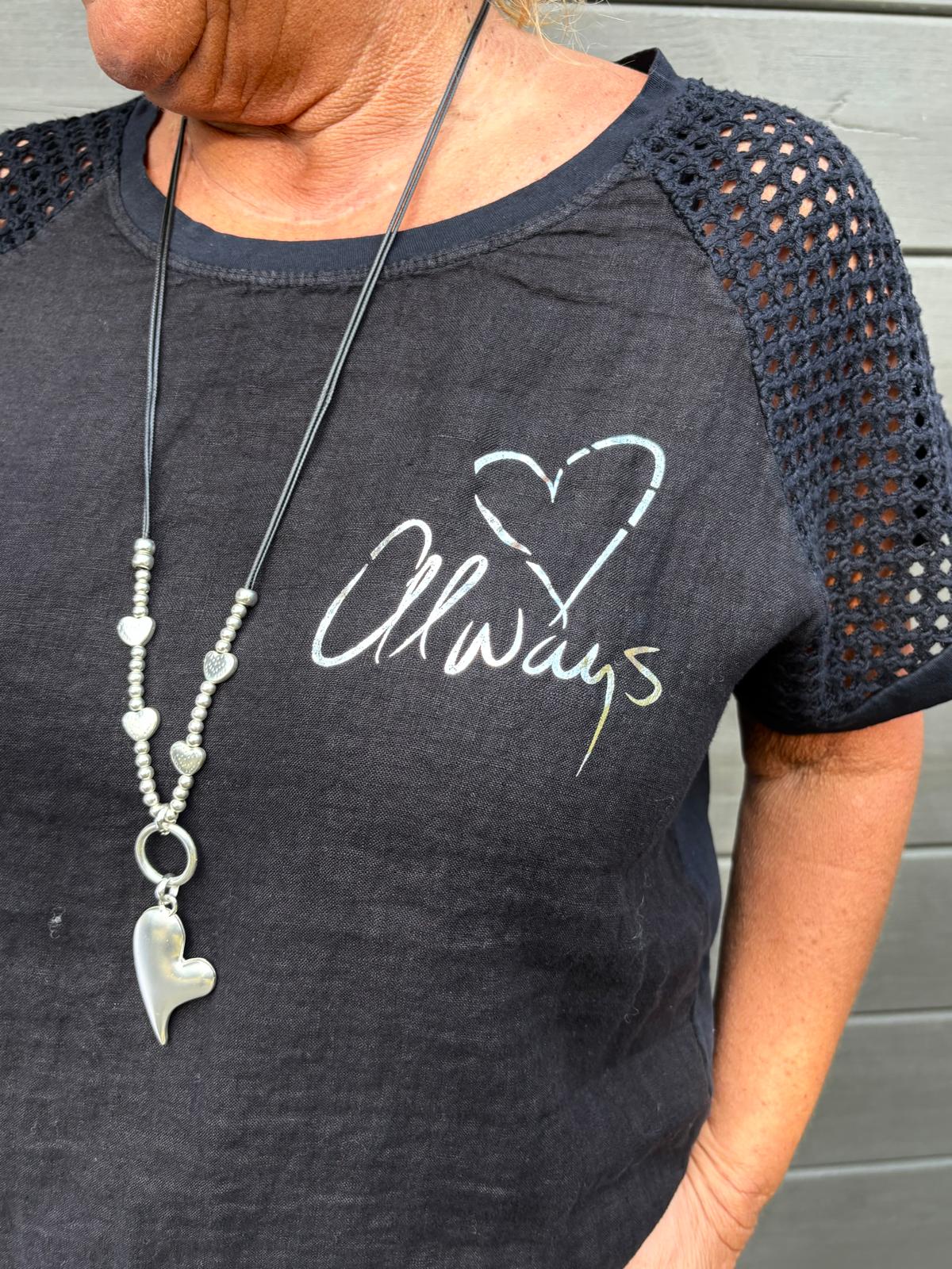 T-paita puuvilla-pellavaa (9 väriä)