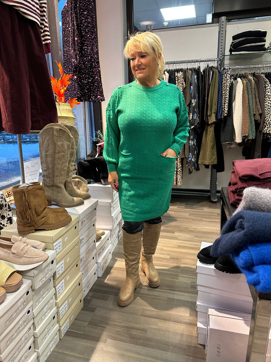 Neuletunika/mekko vihreä