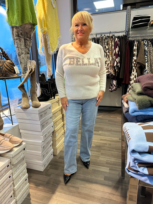 Bella neule luonnonvalkoinen