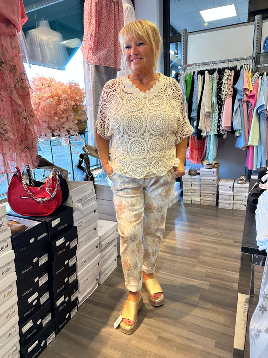 Reilummankokoinen pitsineule (4 väriä)