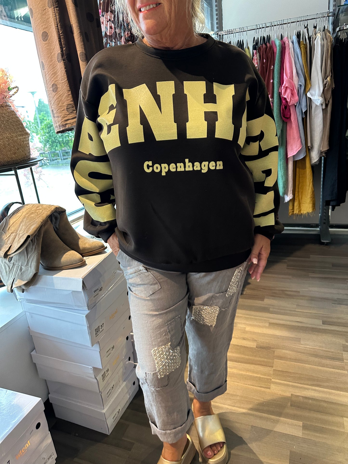 Collegepusero Copenhagen Brown/Yellow