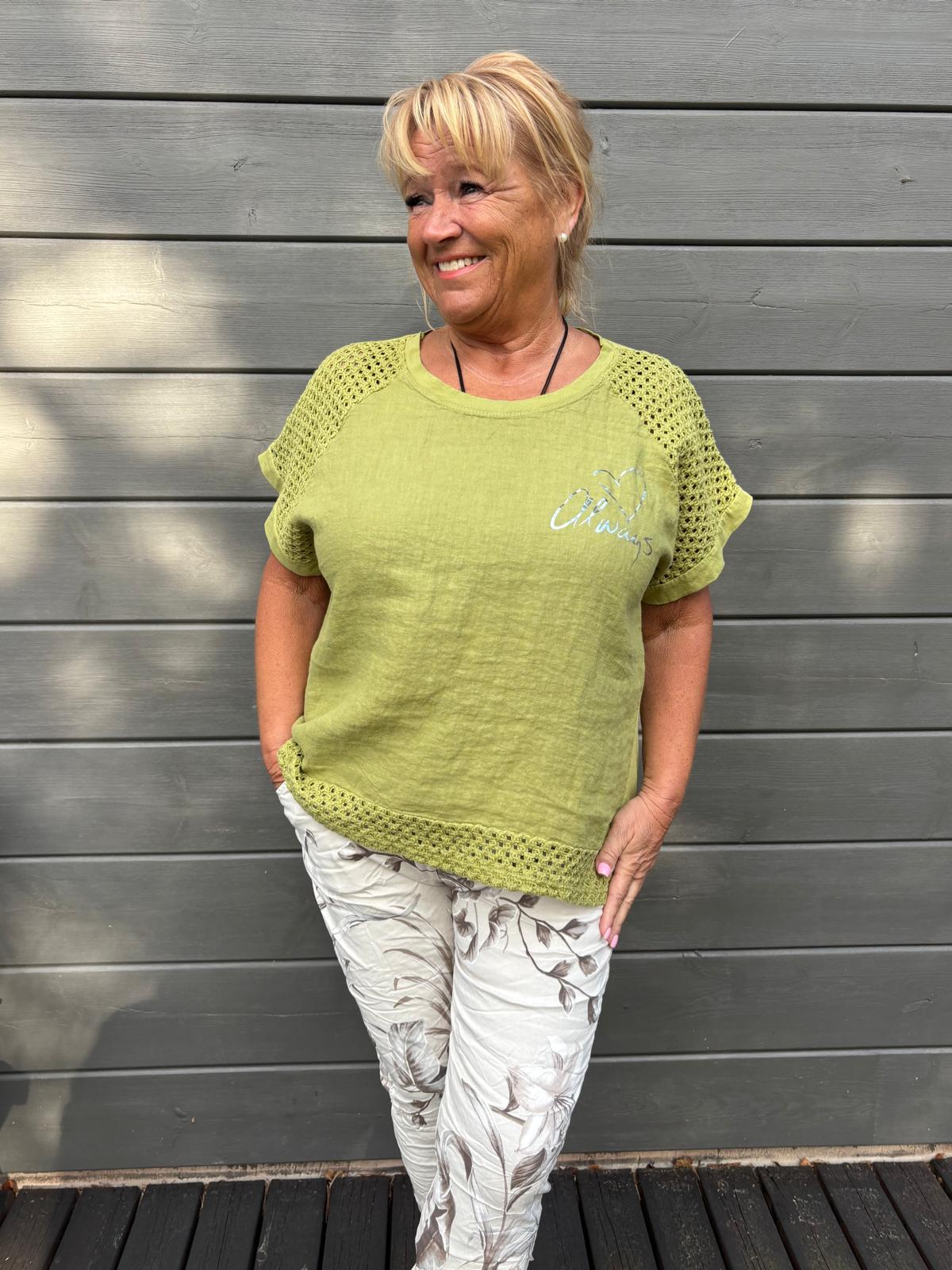 T-paita puuvilla-pellavaa (9 väriä)