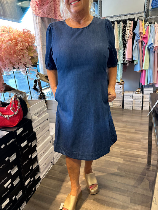 Lyhyt farkkumekko tumma sininen