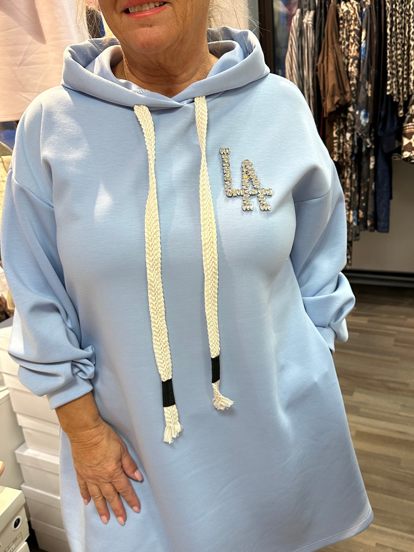 Collegetunika/mekko LA vaaleansininen