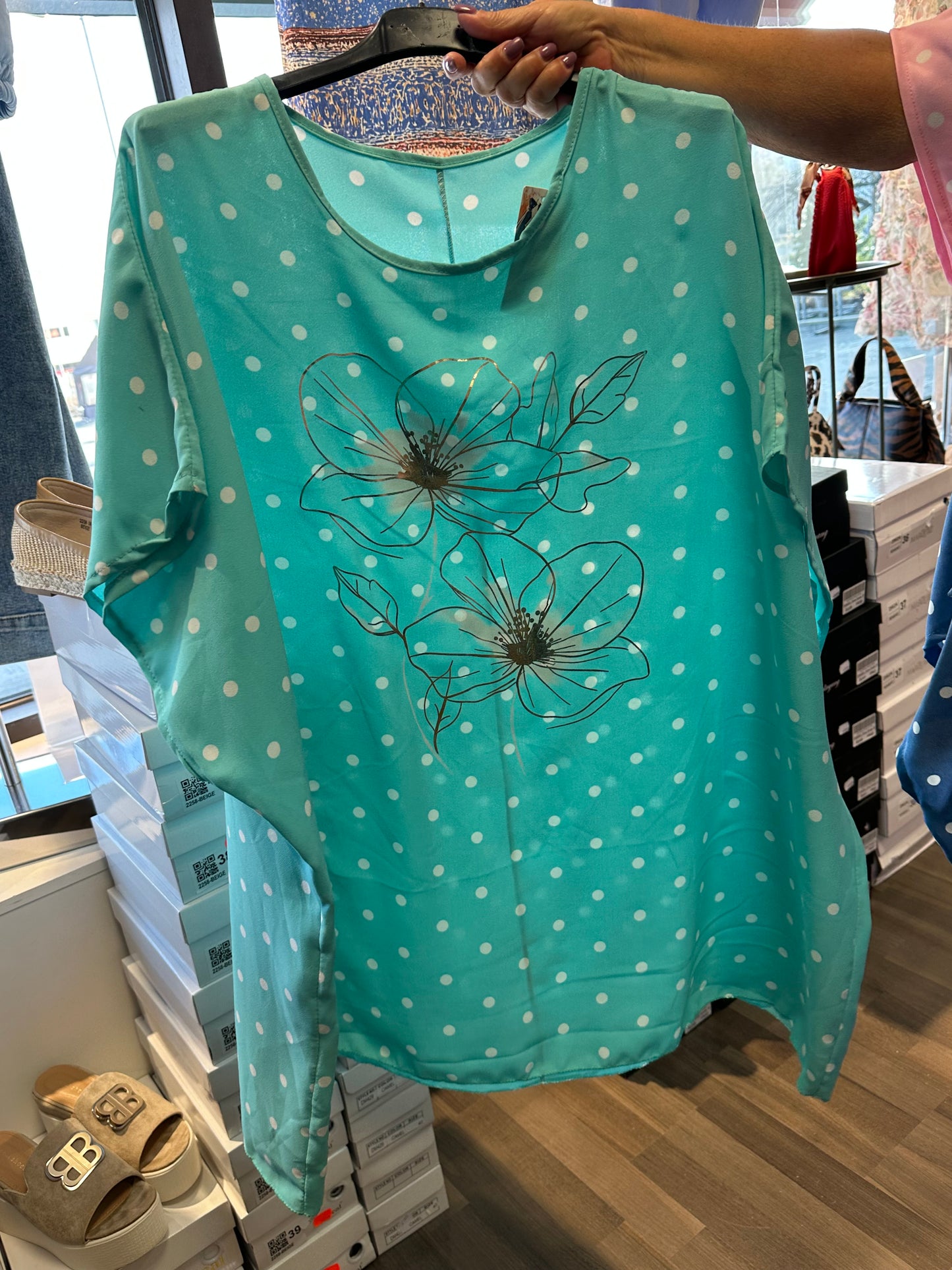 Plussize pilkullinen tunika (5 väriä)