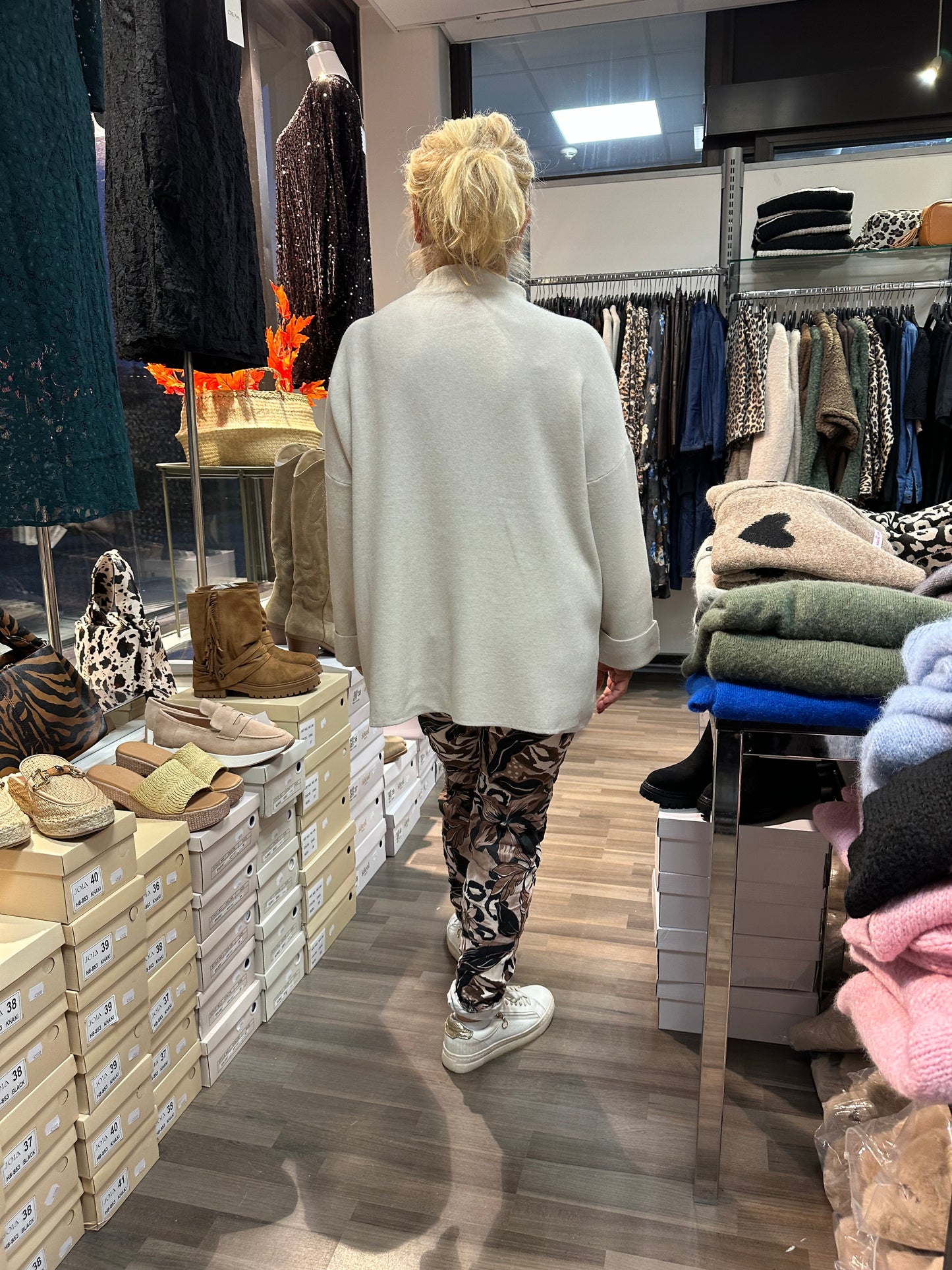 Neuletunika Diamond luonnonvalkoinen