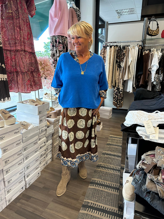 Laatikkoneule sininen