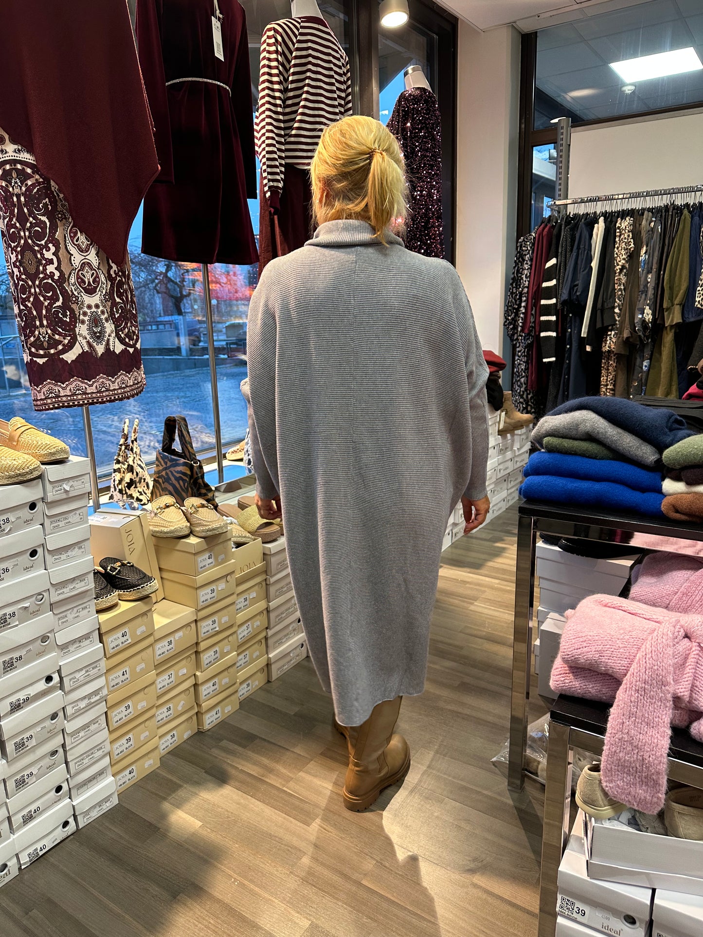 Oversize neuletunika harmaa