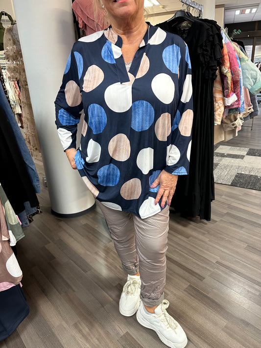 Super joustava tunika sininen